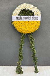 Mevsim Çiçeklerinden Hazırlanmış Cenaze Merasim Çelengi