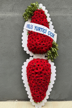 Çift Katlı Kırmızı Ayaklı Sepet 2